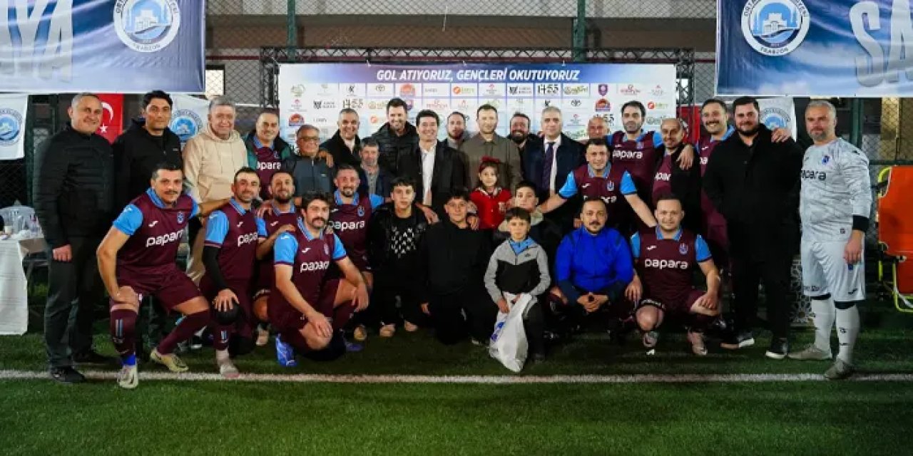 Burs için sahaya çıktılar: Ortahisar’da anlamlı maçtan 10 öğrenciye destek