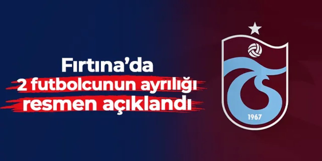 Trabzonspor Baniya ve Olaigbe'nin ayrılığını duyurdu