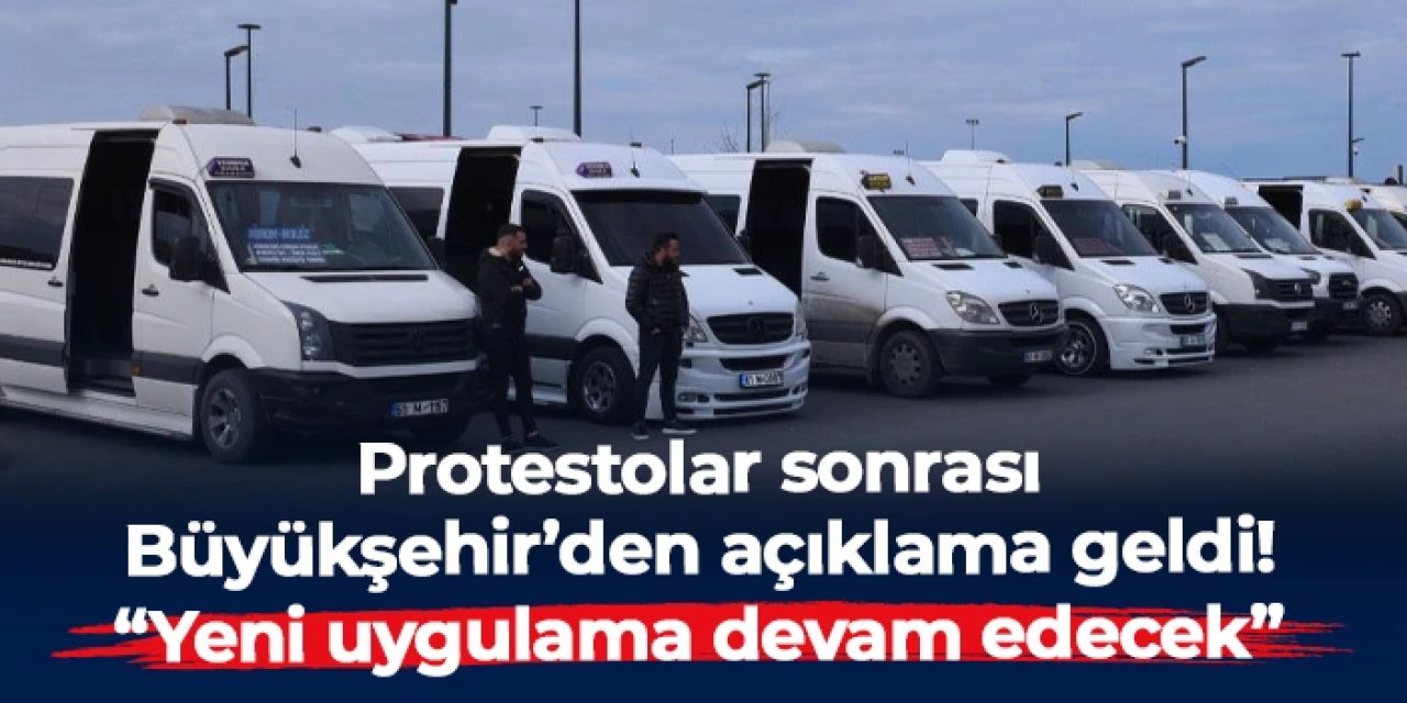 Trabzon Büyükşehir'den dolmuşçuların protestosu sonrası açıklama: "Uygulama devam edecek"