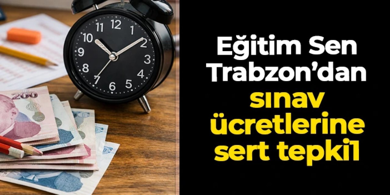 Eğitim Sen Trabzon'dan sınav ücretlerine tepki: “Eğitime erişimin paralı hale gelmesi kabul edilemez”