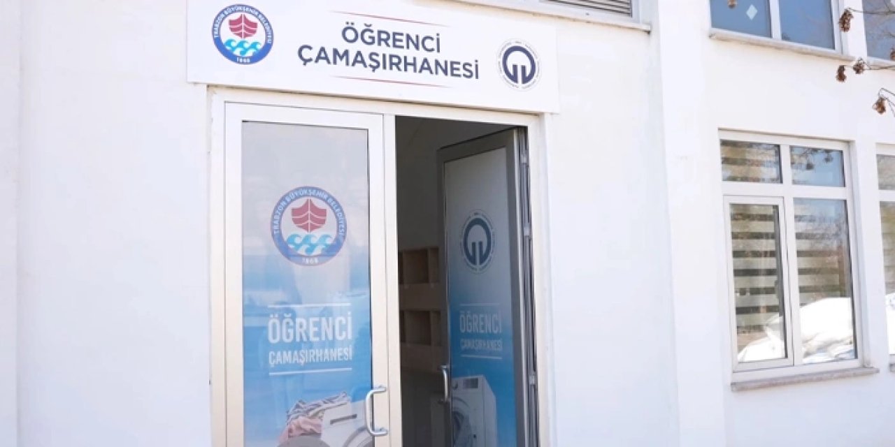Trabzon'da öğrencilere ücretsiz çamaşırhane hizmeti sunulıyor
