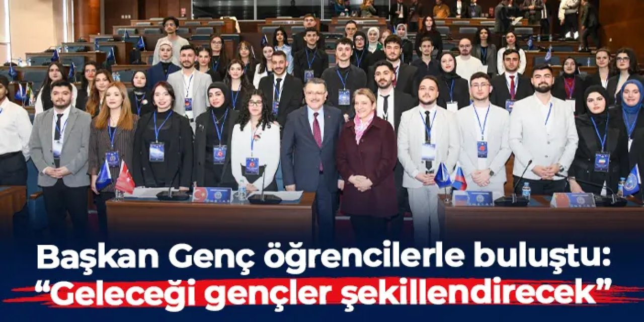 Trabzon'da Başkan Ahmet Metin Genç MUN programında öğrencilerle buluştu: "Geleceği gençler şekillendirecek"