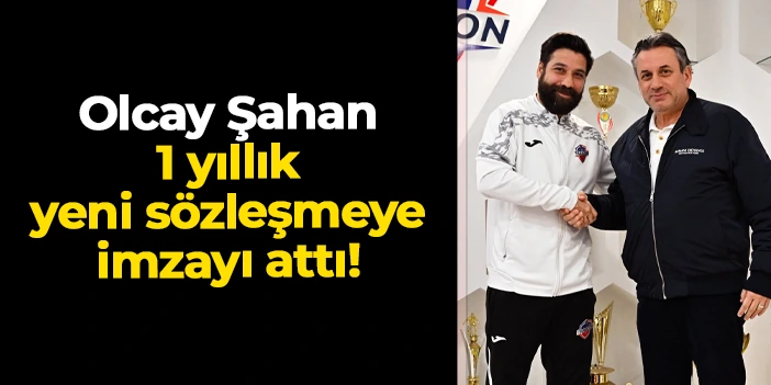 KCT 1461 Trabzon, Olcay Şahan ile 1 yıllık yeni sözleşme imzaladı!