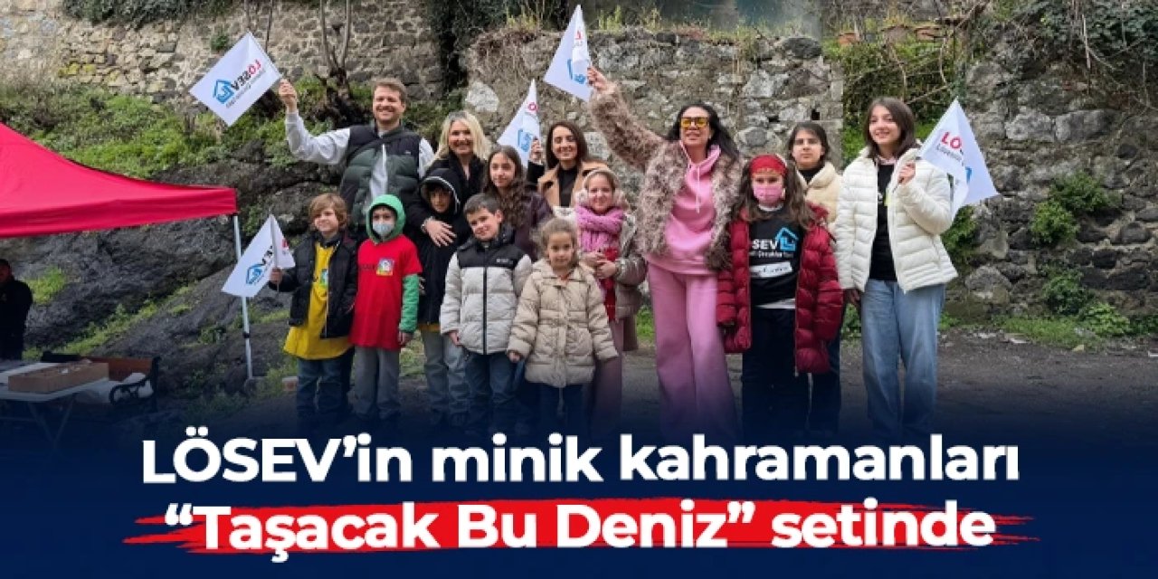 LÖSEV’in minik kahramanları “Taşacak Bu Deniz” setinde