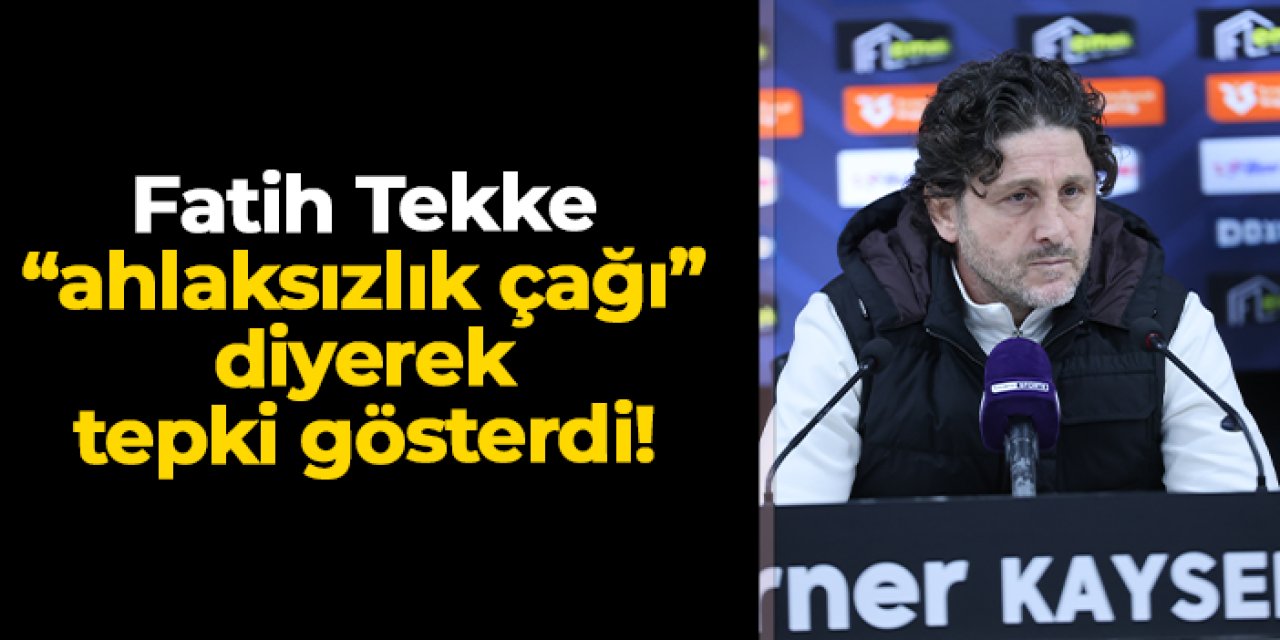 Fatih Tekke "ahlaksızlık çağı" diyerek tepki gösterdi! "Çocuklar su gibi öldürülüyor"
