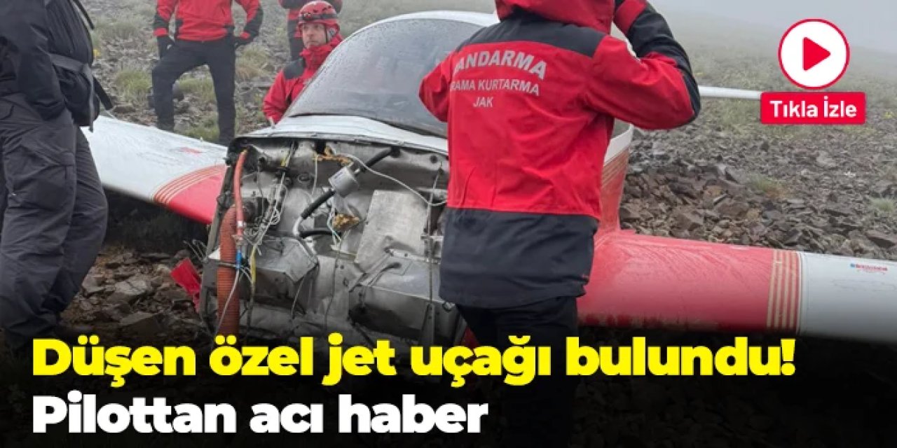 Rize-Erzurum sınırında düşen uçak bulundu! Pilottan acı haber