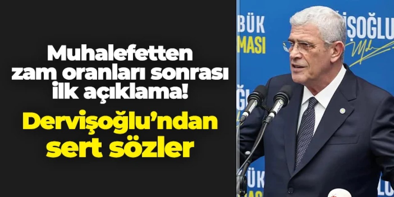 İYİ Parti Genel Başkanı Müsavat Dervişoğlu: "Yüzde 16’lık artış zam değil, sadaka hükmündedir"