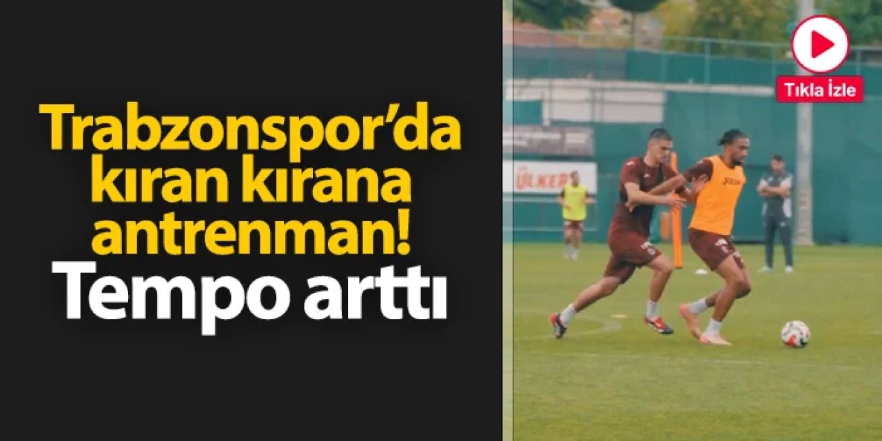 Trabzonspor'da yeni sezon hazırlıkları tam gaz! Günün ilk çalışması tamamlandı