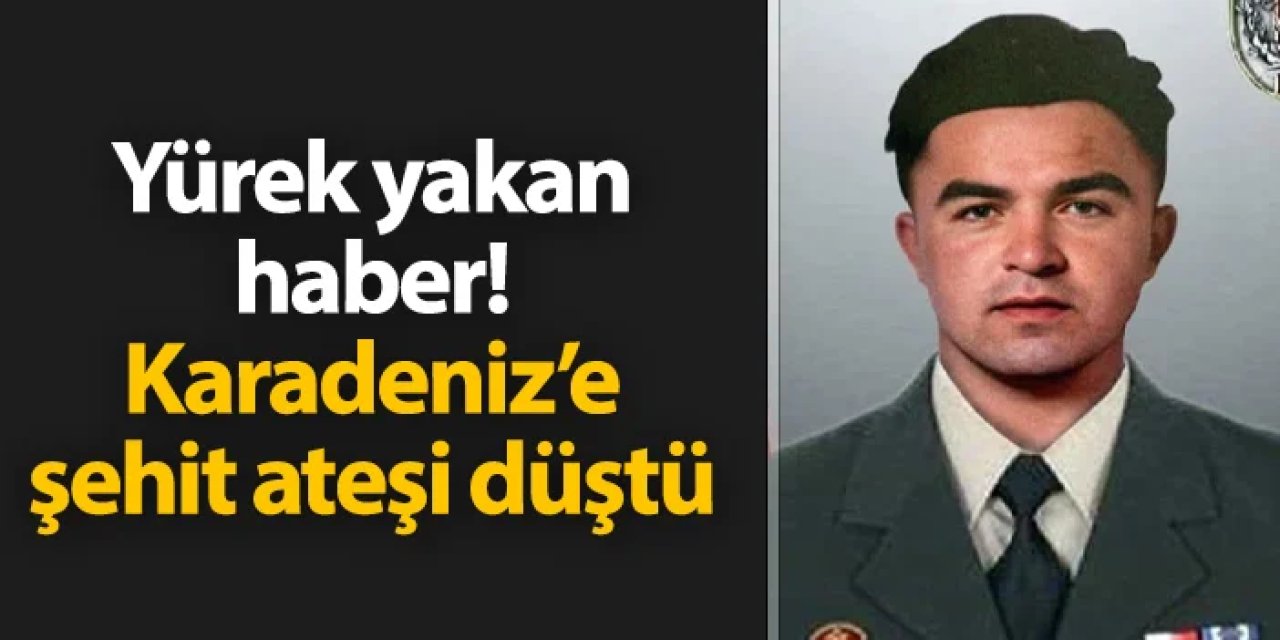 Ordu'ya acı haber! Uzman Çavuş Kani Obi şehit düştü