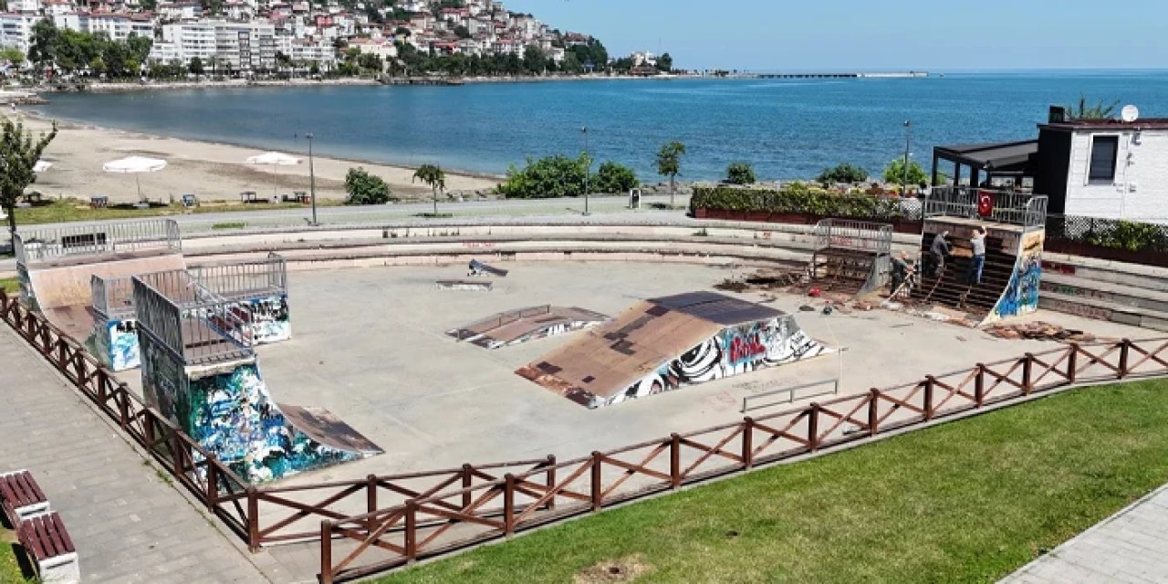 Ordu'da Altınordu Skate Park yenileniyor