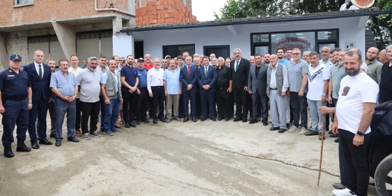 Yomra Belediyesi Yenice Mahalle Muhtarlık Ofisi'ni hizmete açtı