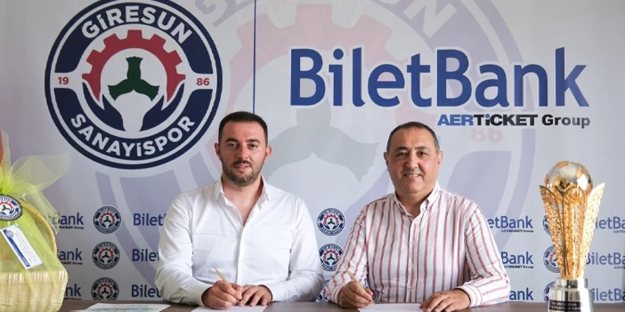 Giresun Sanayispor’un yeni forma kol sponsoru BiletBank oldu