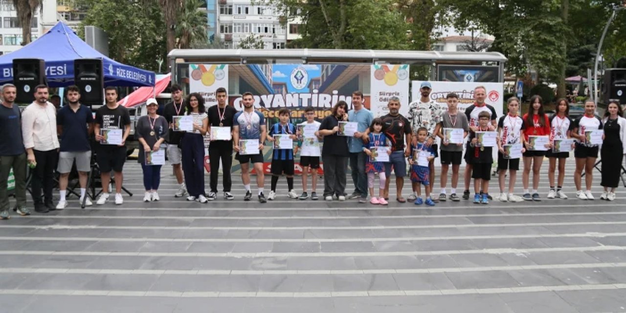 Rize’de Oryantiring Yarışı renkli görüntülere sahne oldu