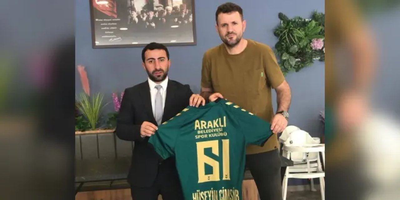 Hüseyin Çimşir'e Araklı Belediyespor forması