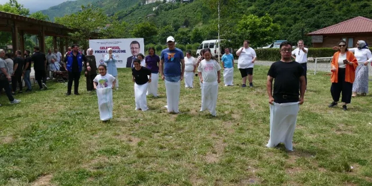 Trabzon'da özel bireyler doyasıya eğlendi