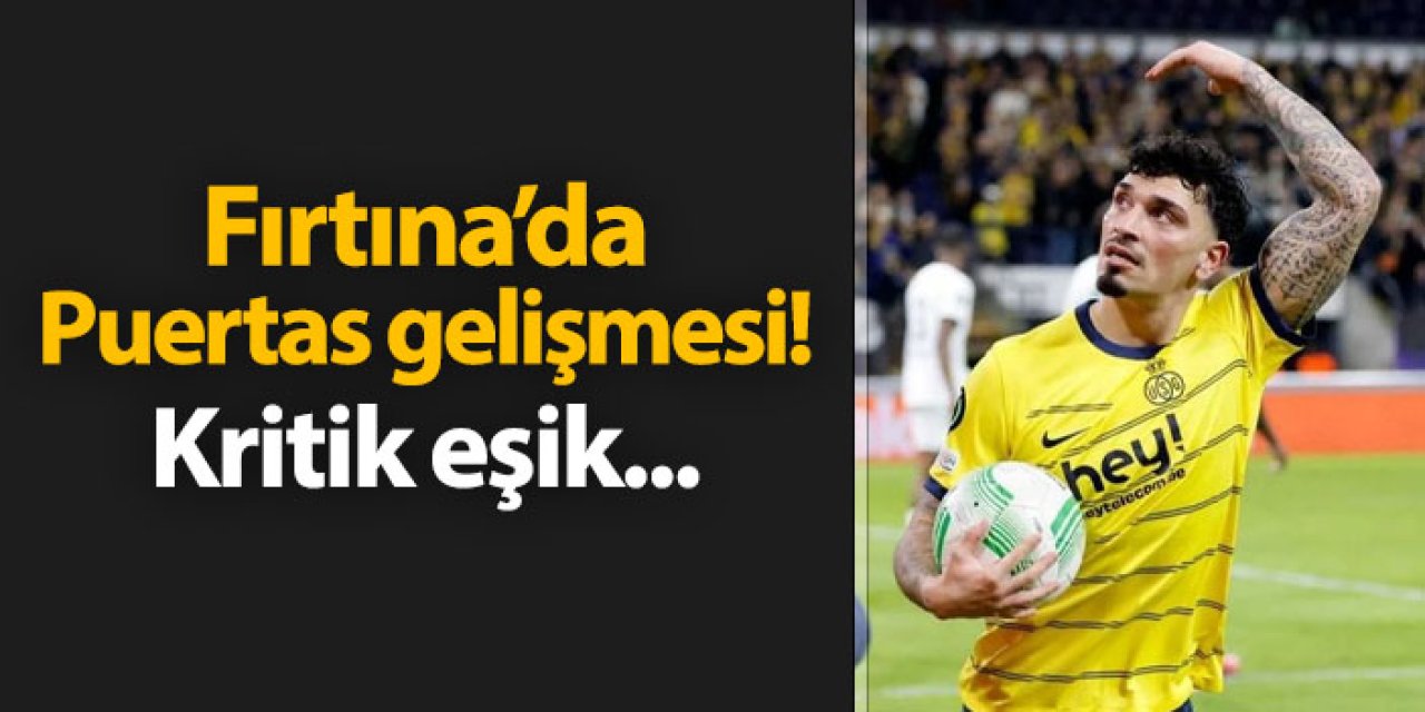 Trabzonspor'da Puertas gelişmesi! Kritik eşik...