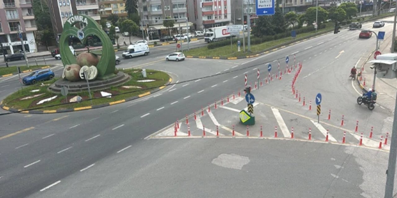 Trabzon Emniyeti'nden uyarı geldi! O kavşakta bağlantı noktası kapatıldı