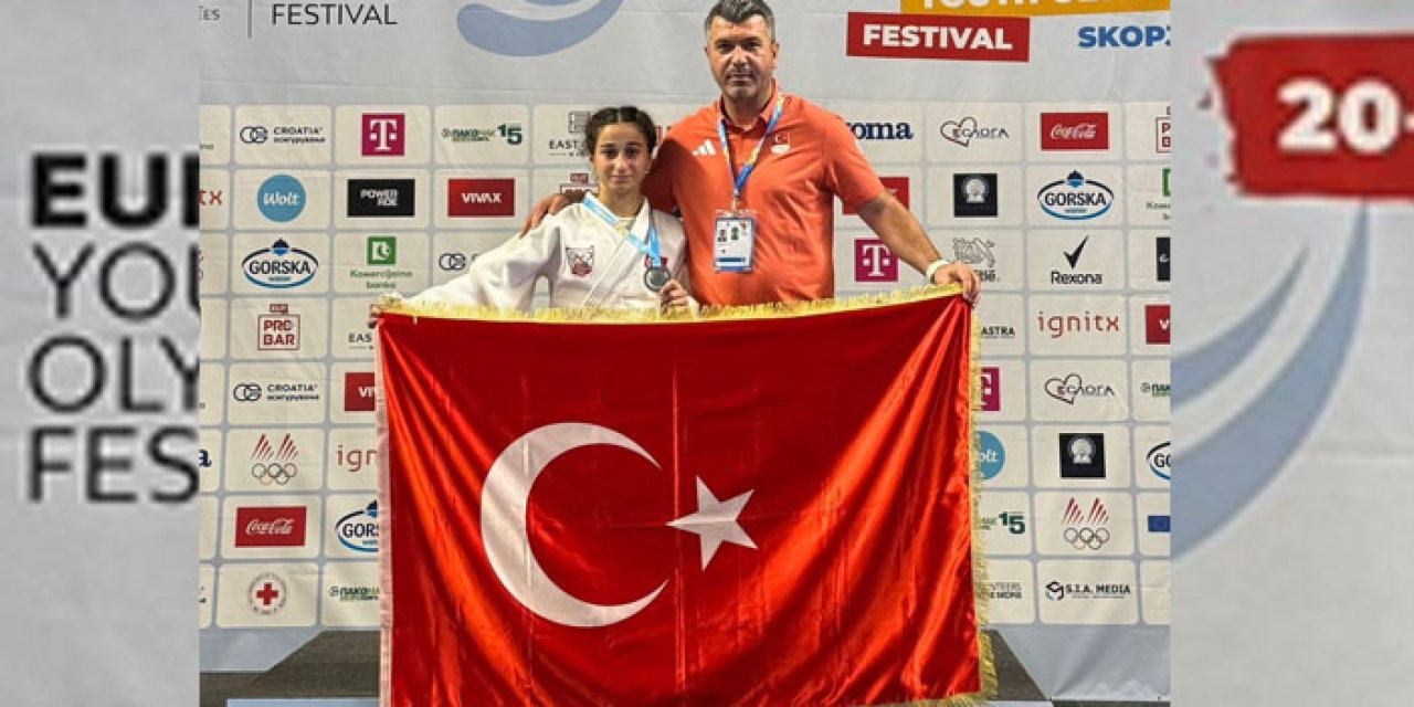 Trabzonlu milli judocu Yağmur Yılmaztürk’ten gümüş madalya