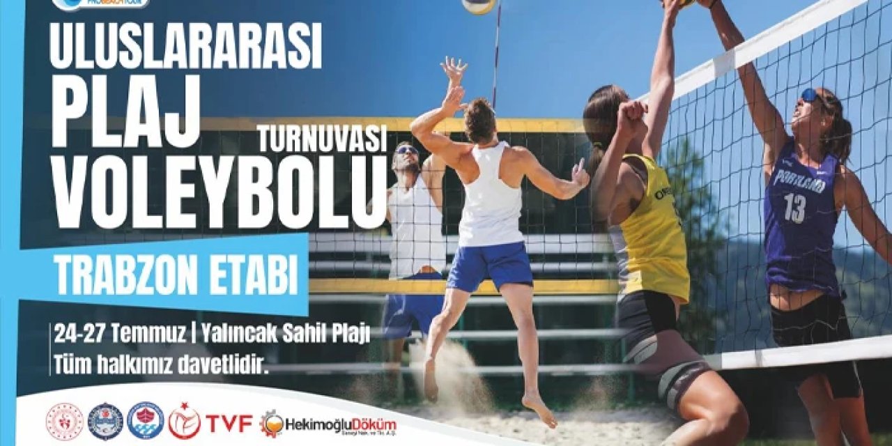 Trabzon'da Uluslararası Plaj Voleybolu heyecanı başlıyor