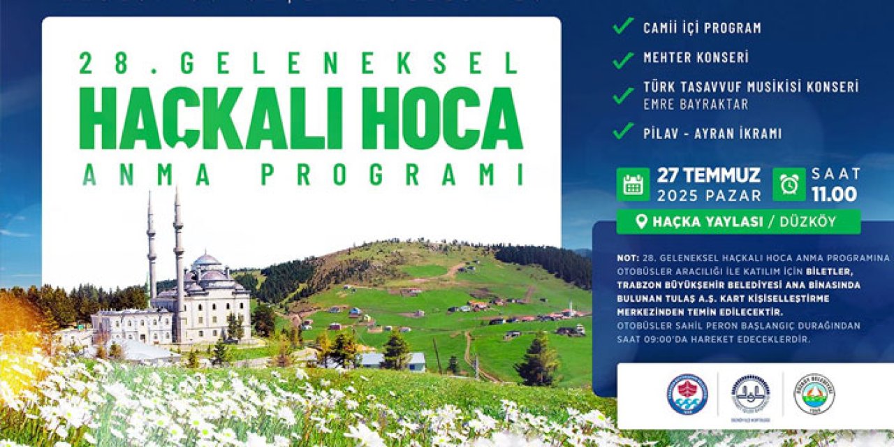 Trabzon'da Haçkalı Hoca 28. kez anılıyor! Yaylada büyük buluşma