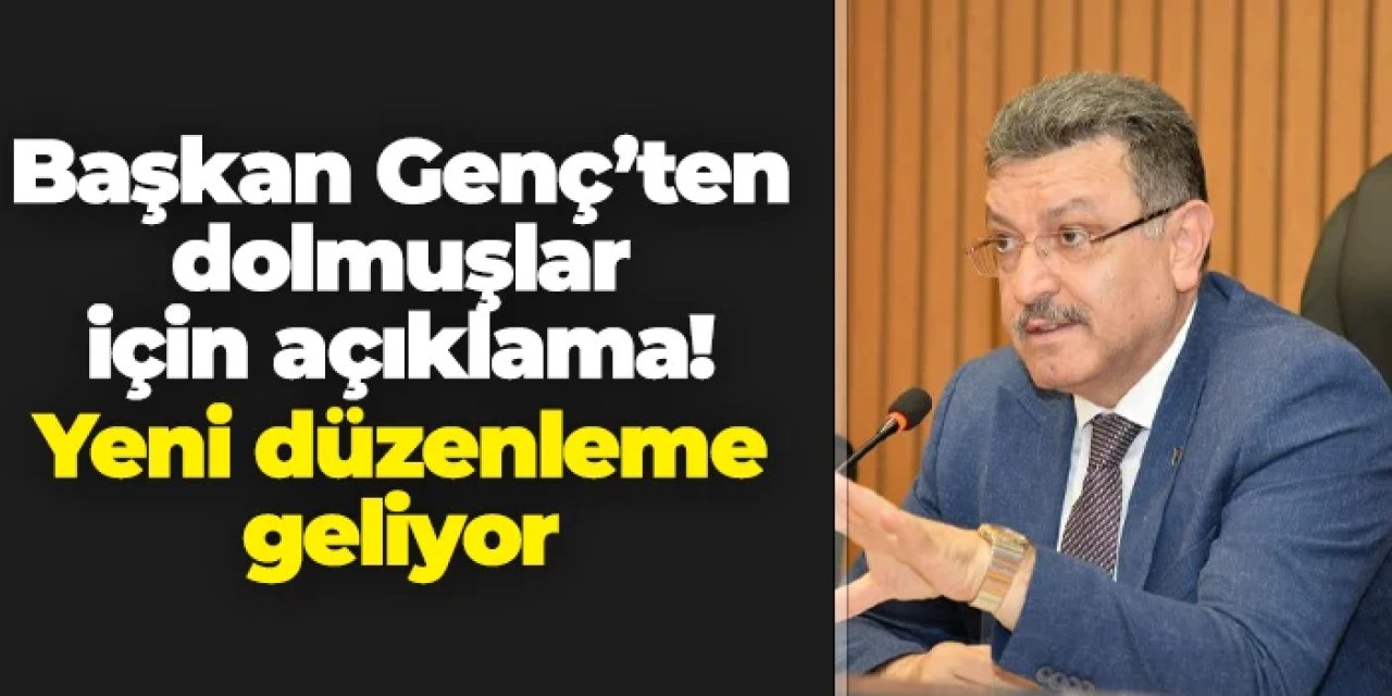Trabzon'da Başkan Genç açıkladı! Dolmuşlar için yeni düzenleme geliyor