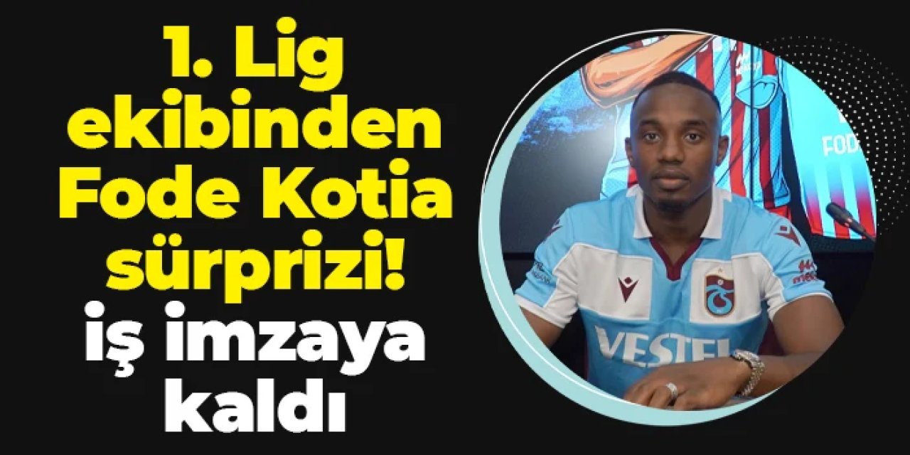 Eski Trabzonsporlu Koita'dan sürpriz! 1. Lig ekibine gidiyor