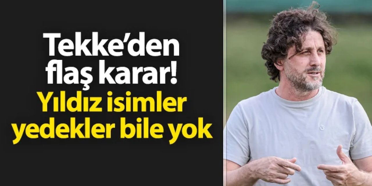 Trabzonspor'da Fatih Tekke'den flaş karar! Yıldız isimler yedeklerde bile yok