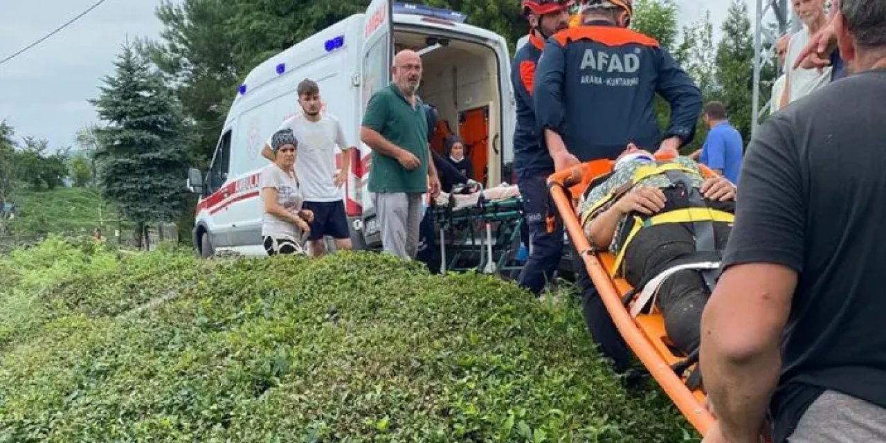Karadeniz'de ilkel teleferik az kalsın bir can daha alıyordu! 1 yaralı