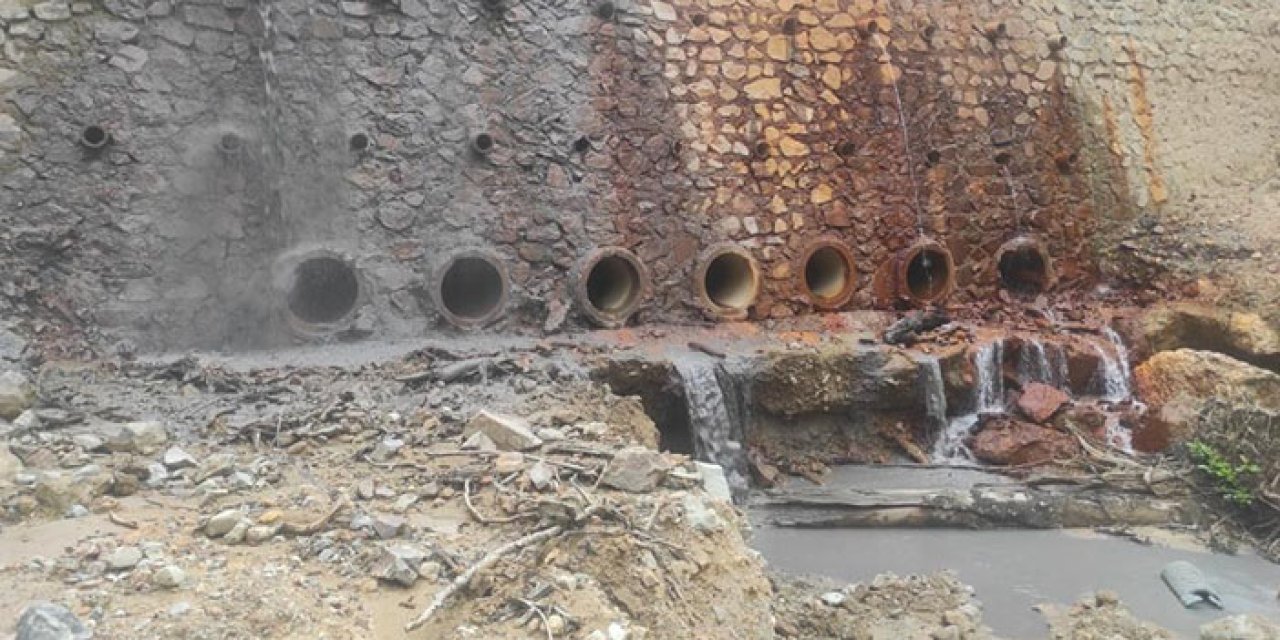 Giresun'da "maden atıkları dereye zehir saçıyor" iddiası