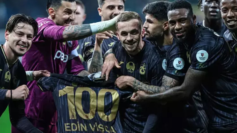 Trabzonspor'da Edin Visca tarihe geçti! Dalya dedi