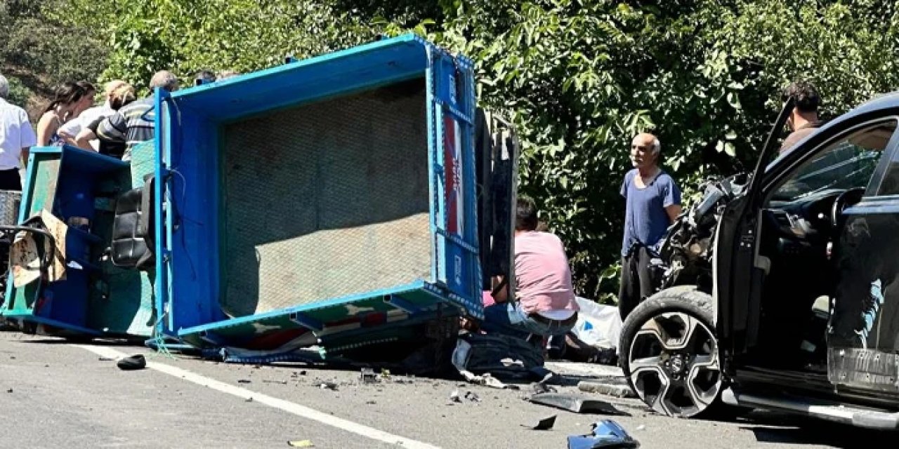 Ordu'da ciple patpat birbirine girdi!  kişi yaralandı