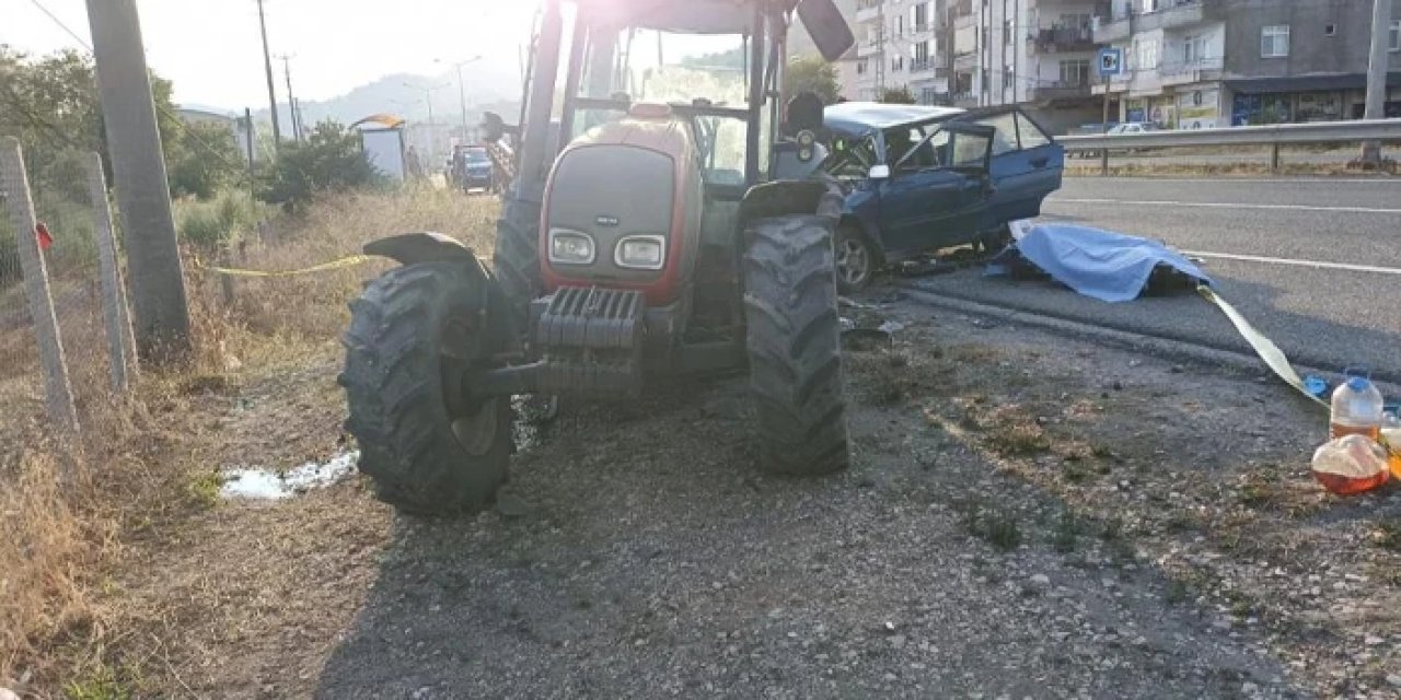 Fındık patozunda çalışmak için gelmiş: Feci kazada can verdi