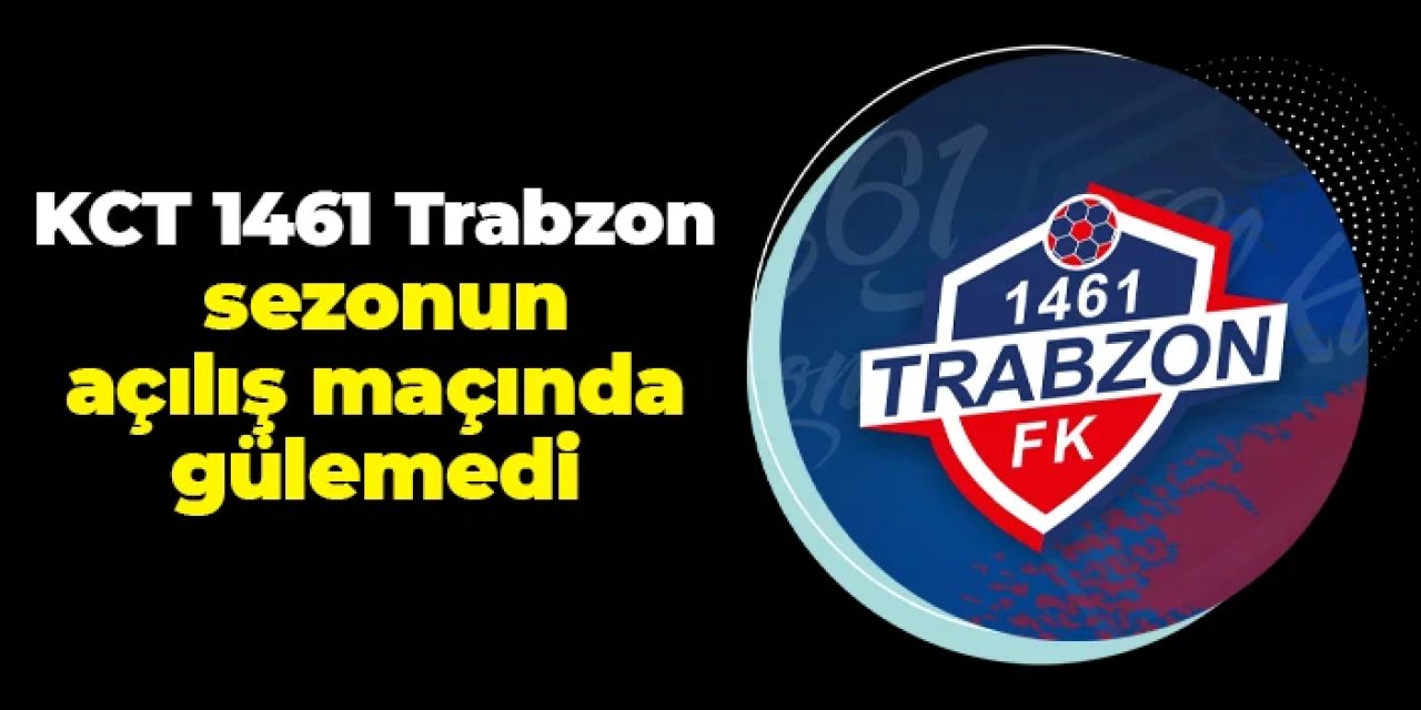 KCT 1461 Trabzon FK, 68 Aksaray Belediyespor ile yenişemedi