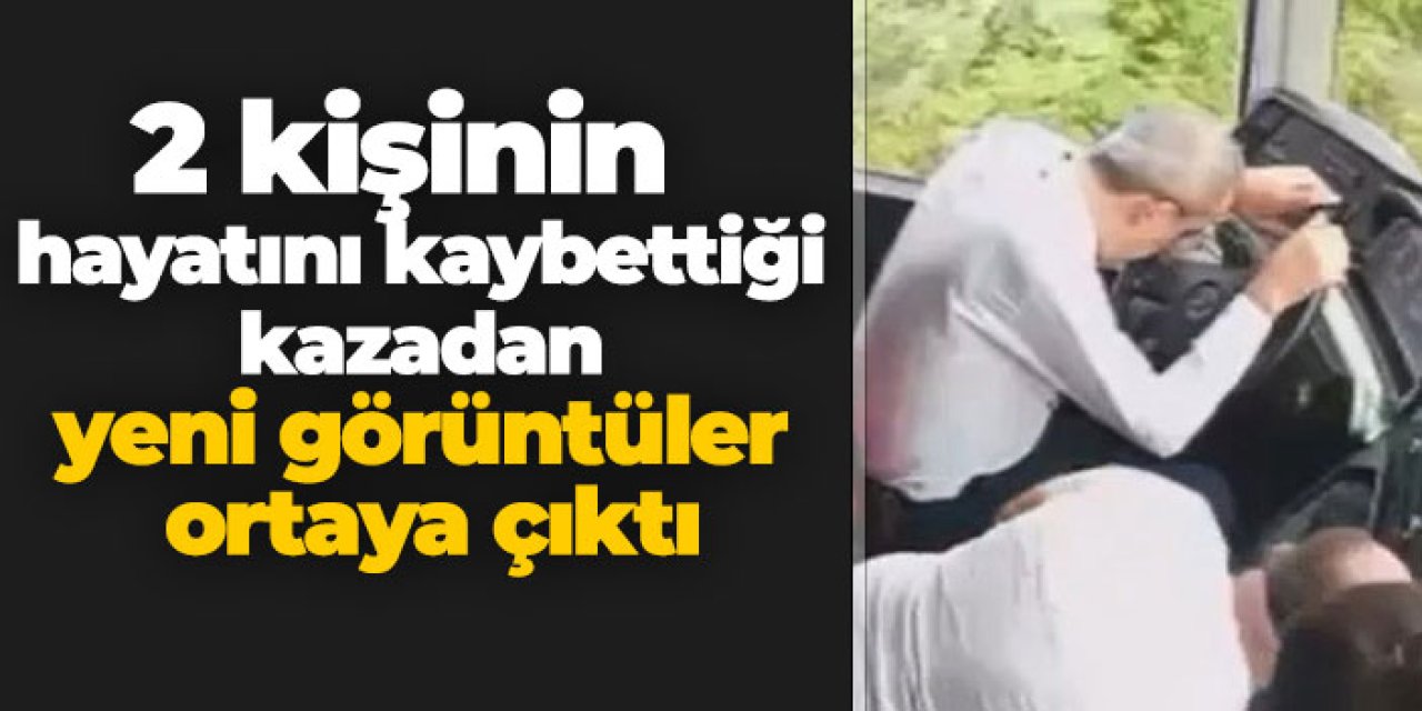 Samsun'da 2 kişinin hayatını kaybettiği kazadan yeni görüntüler ortaya çıktı