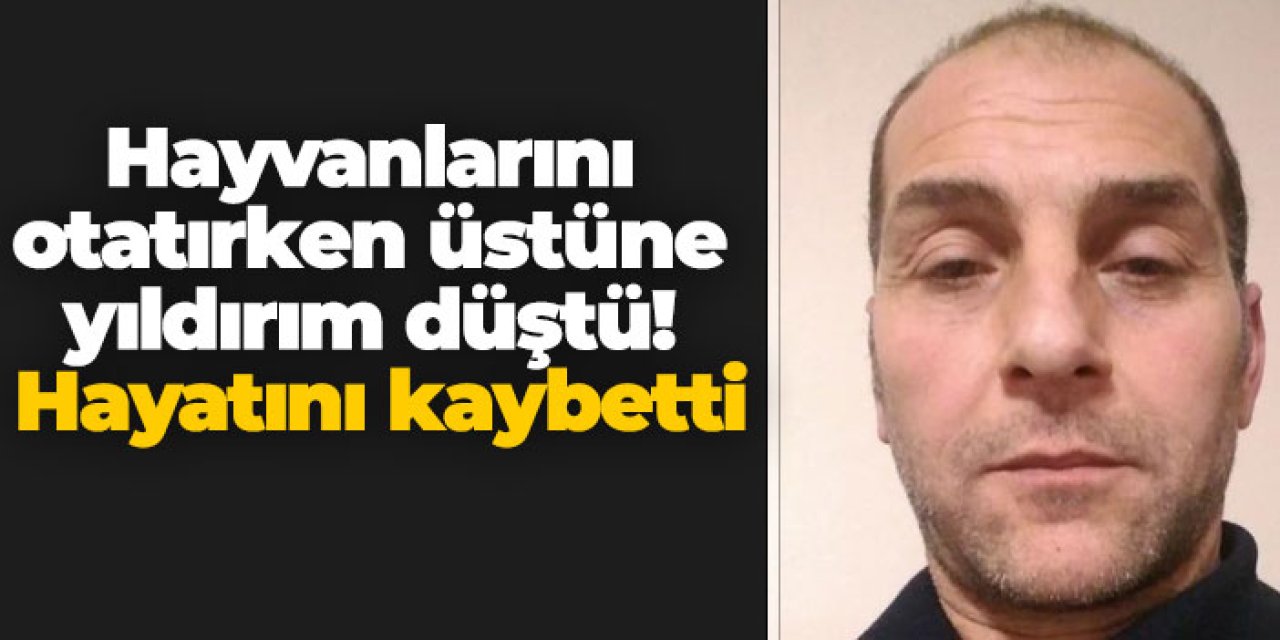 Artvin'de hayvanlarını otatırken üstüne yıldırım düştü! Hayatını kaybetti