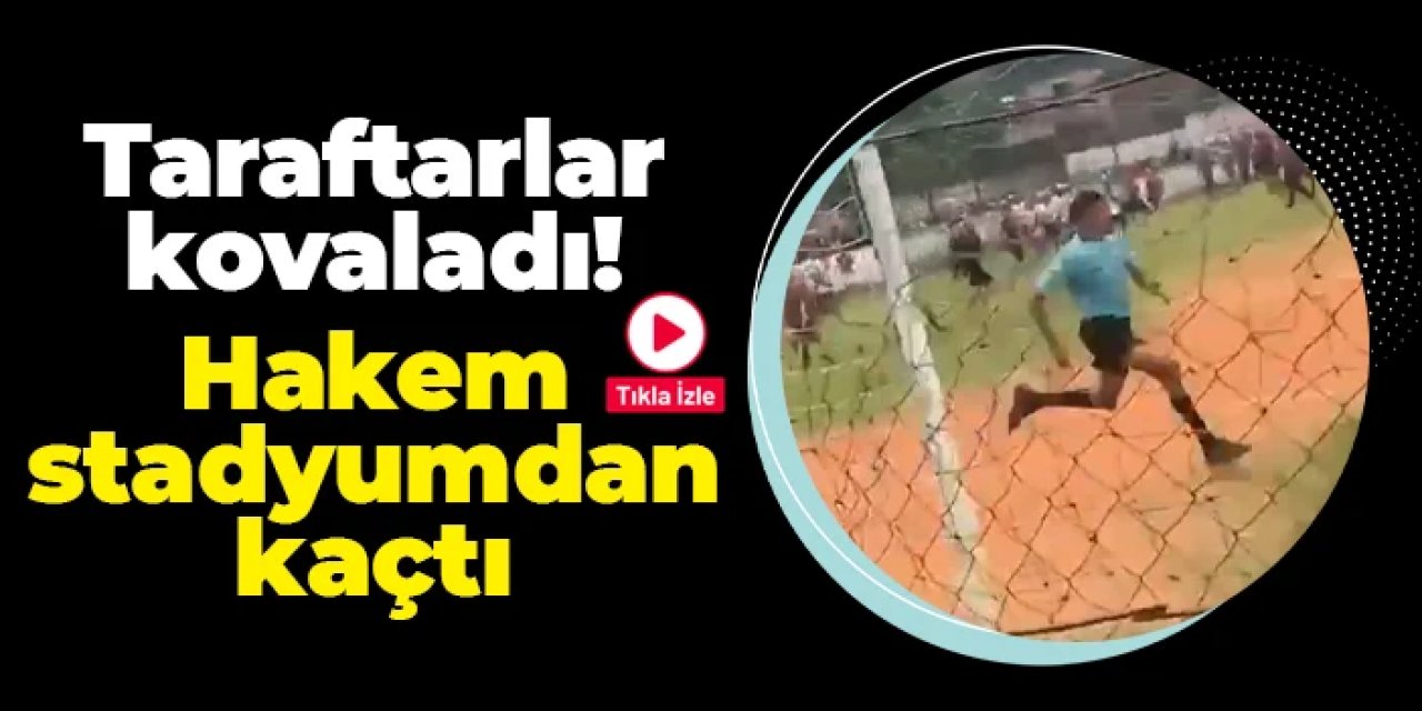 Maçta ilginç anlar! Taraftarlar kovaladı, hakem stadyumdan kaçtı