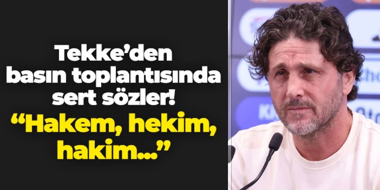Trabzonspor'da Fatih Tekke ateş püskürdü! "Hakem, hekim, hakim..."