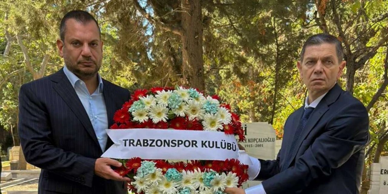 Trabzonspor'un efsane başkanı Şamil Ekinci mezarı başında anıldı