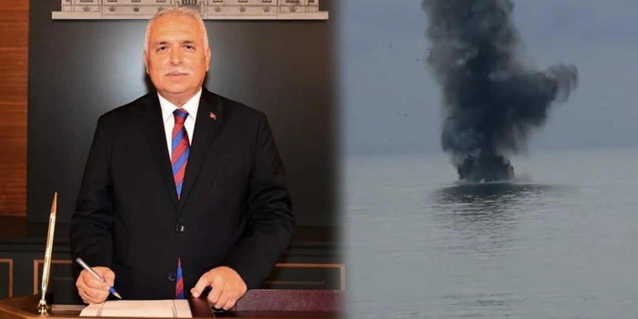 Trabzon'da bulunup imha edilmişti: Vali Yıldırım insansız deniz aracına dair detayları açıkladı
