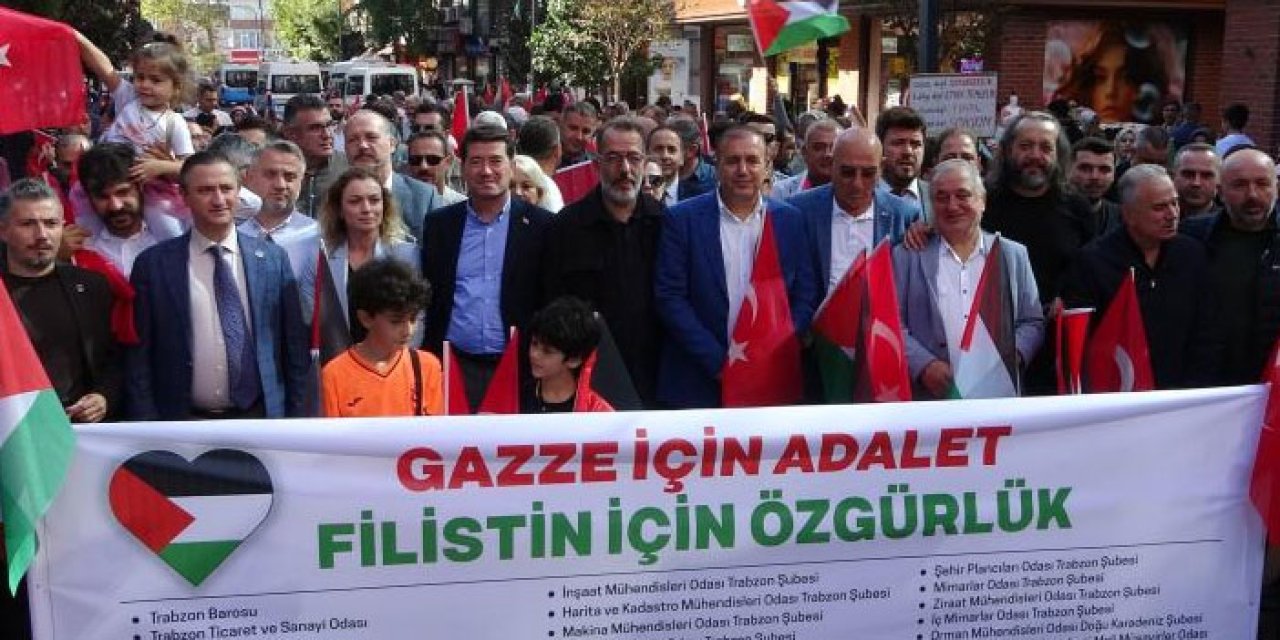 Trabzon’da "Gazze İçin Adalet Filistin İçin Özgürlük" yürüyüşü