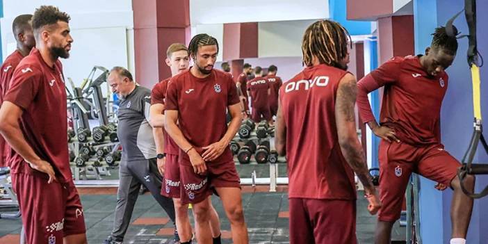 Trabzonspor'da yeni sezon hazırlıkları tam gaz! Günün ilk çalışması tamamlandı