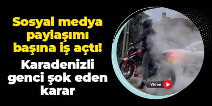 Sosyal medya paylaşımı başına iş açtı! Samsunlu genci şok eden karar