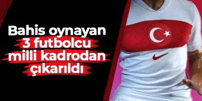 Bahis sebebiyle PFDK'ya sevk edilen 3 isim milli kadrodan çıkarıldı