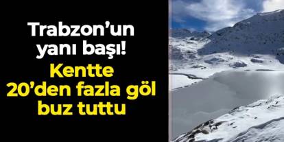 Trabzon'un yanı başı: Gümüşhane Torul'da 20'den fazla göl buz tuttu