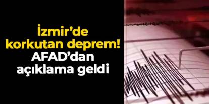 İzmir Selçuklu'da deprem! AFAD'dan açıklama geldi