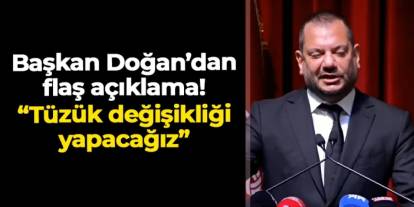 Trabzonspor'da Başkan Doğan'dan flaş açıklama! "Tüzük değişikliği yapacağız"