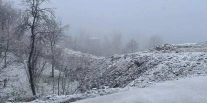 Ordu'da yüksekler kar yağışıyla beyaza büründü