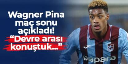 Trabzonspor'da Pina açıkladı! "Devre arası konuştuk..."