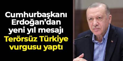 Cumhurbaşkanı Erdoğan'dan 2026 yılı mesajı: Terörsüz Türkiye vurgusu