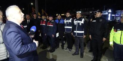 Trabzon'da Vali Aziz Yıldırım’dan yılbaşında görev başındaki personellere ziyaret